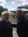 Ariane Mnouchkine et Pierre Laville, à la première d’Une Chambre en Inde à la Cartoucherie