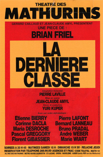 la dernière classe